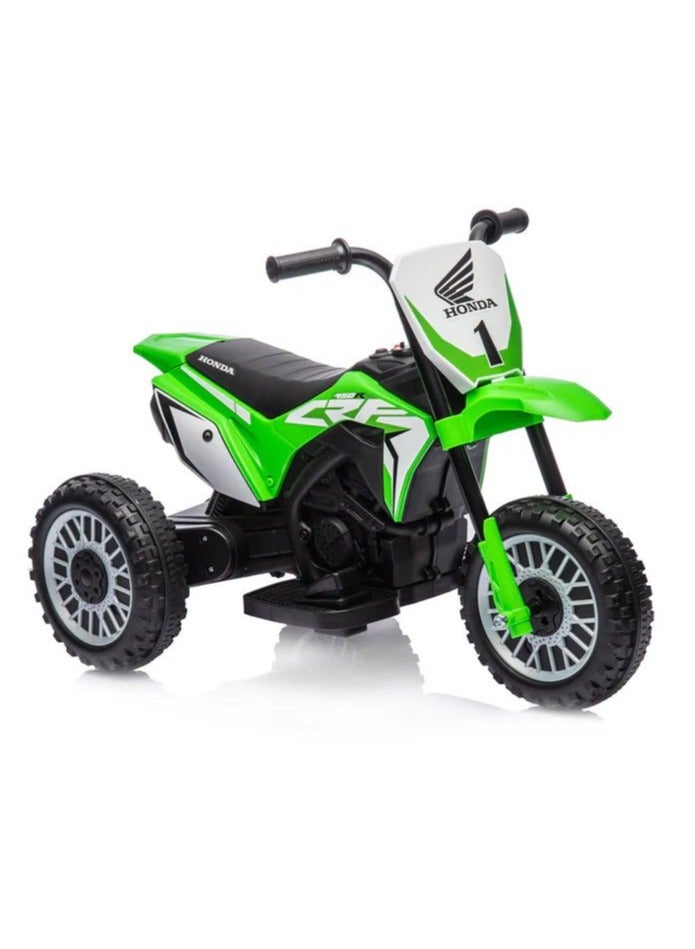 Honda CRF-450R Three Wheel Kids Motorcycle - Green 6V