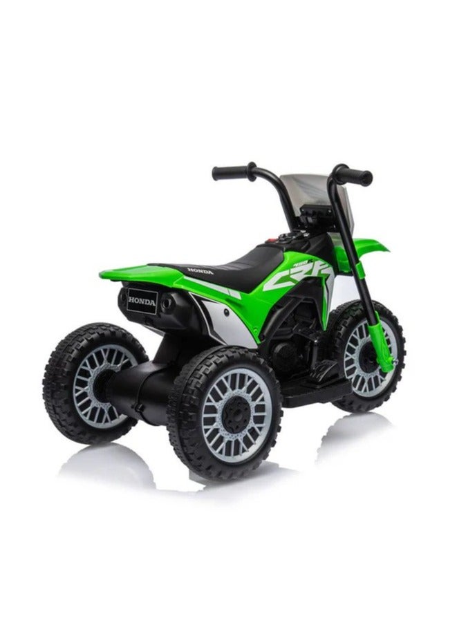 Honda CRF-450R Three Wheel Kids Motorcycle - Green 6V