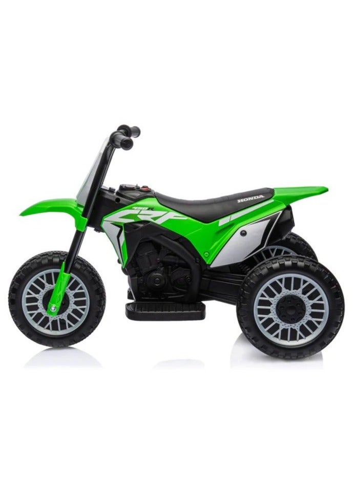 Honda CRF-450R Three Wheel Kids Motorcycle - Green 6V