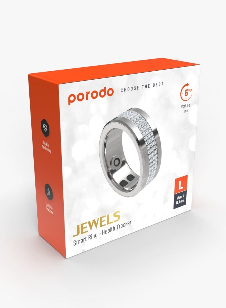 Jewels Smart Ring Health Tracker L 19.1mm - Silver
