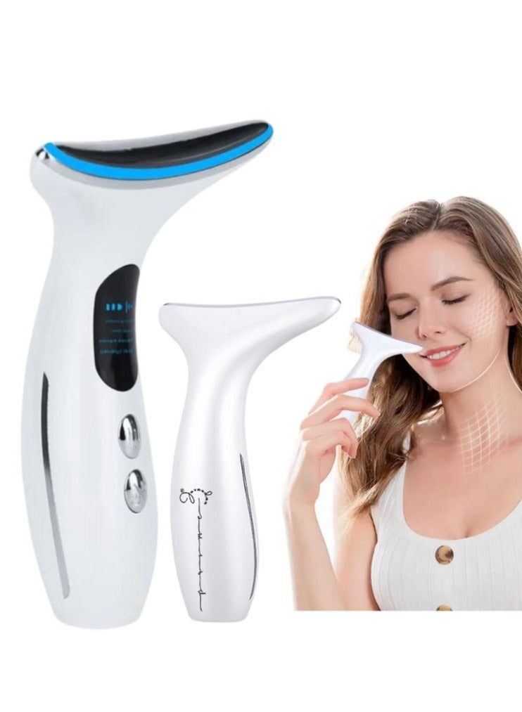 Premium Face Massager Beauty Machine, Double Chin Therapy Facial Lifting Vibration Neck Firming Massager for Women Men Anti Wrinkle Remove Fine Lines Neck Skin Tightening Face Lifting Machine