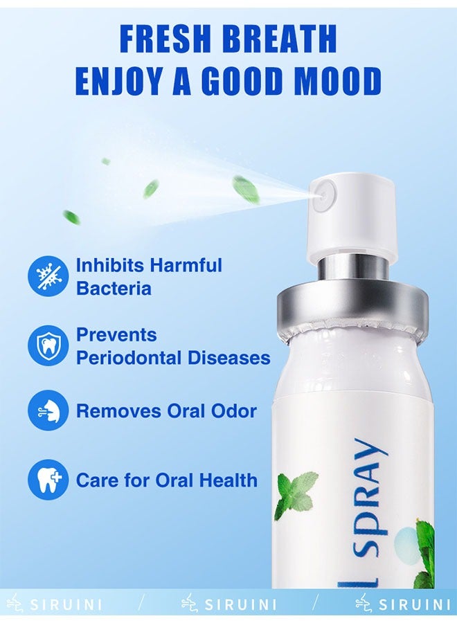 Multi Effeet Fresh Oral Spray 20ml, Bad Breath Treatment for Adults, Mint Flavor Mouth Freshener, Effective Mouth Spray, Breath Freshener Spray, Oral Care Spray, Mouth Healthy Care