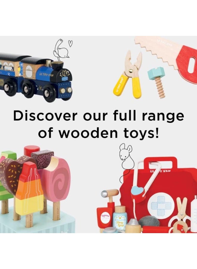 Le Toy Van Honeybake Collection Blender & Wooden Fruit Set Premium Wooden Toys for Kids Ages 2 Years & Up