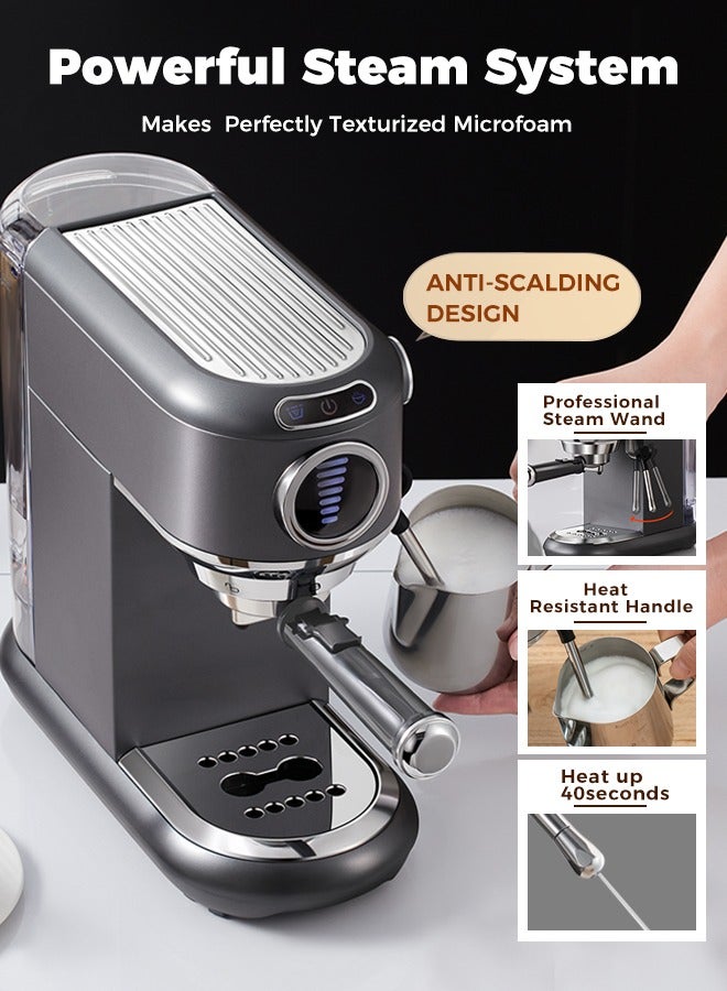 4 In 1 Espresso Machine Hot Cold Coffee Machine For Nespresso Dolce Gusto ESE Pods And Ground Coffee For Household Hotel And Office 1.1L