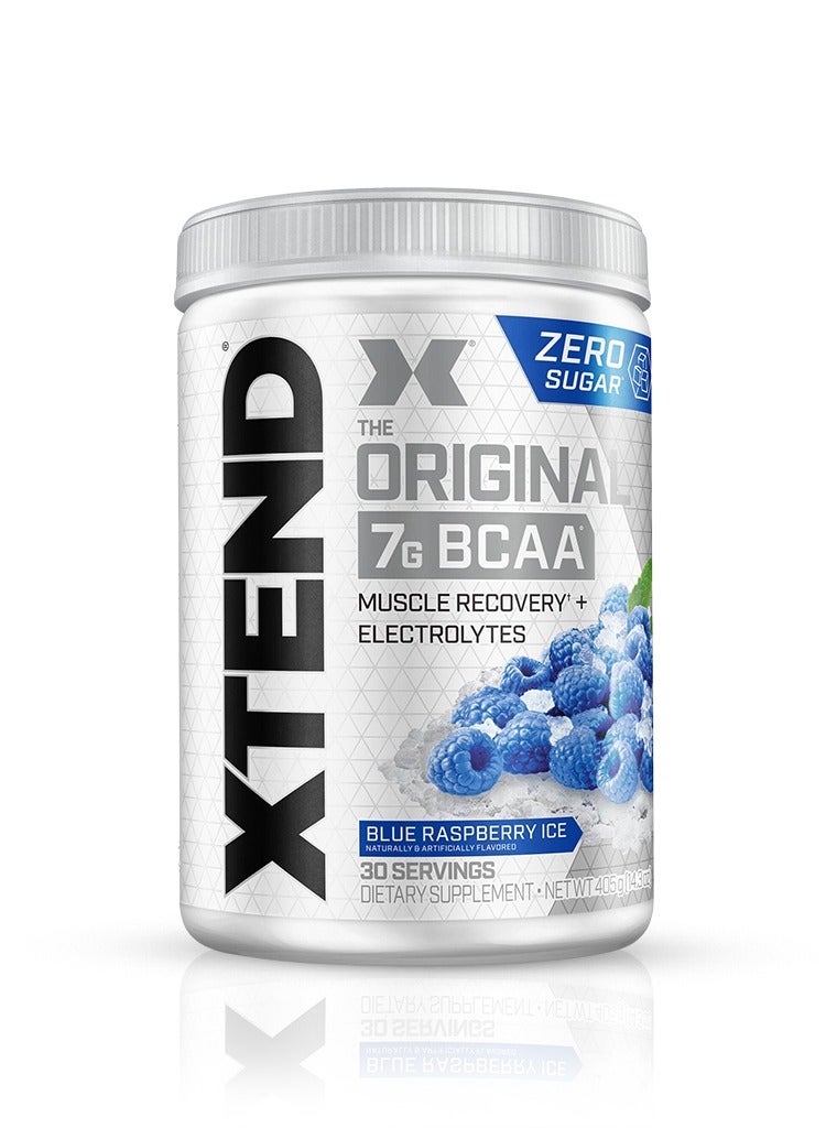 Xtend Original - BCAA Powder + Electrolytes, For Athletes, Blue Raspberry Ice Flavor, 30 Servings