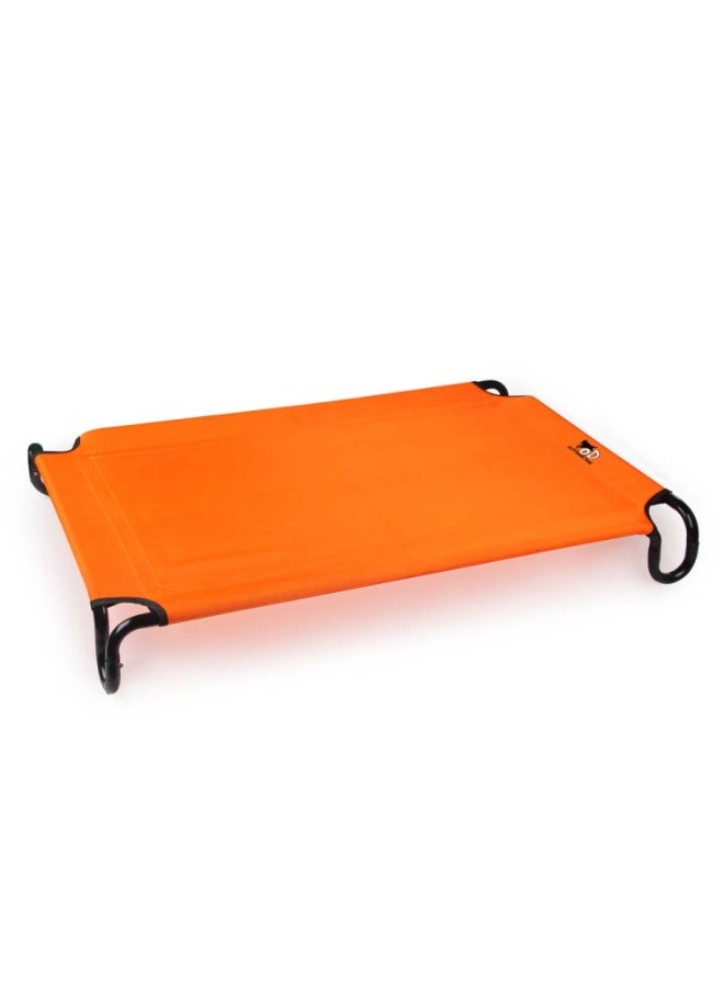 Outdoor Portable Elevated Pet Cot  Orange