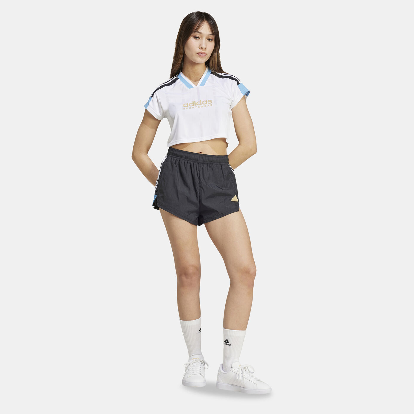 Women's Tiro Cut 3-Stripes Cropped Jersey