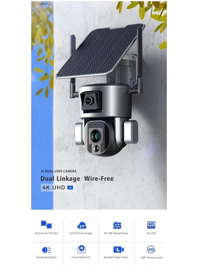 Ai DUAL WIFI/4G SOLAR CAMERA 4K-8MP