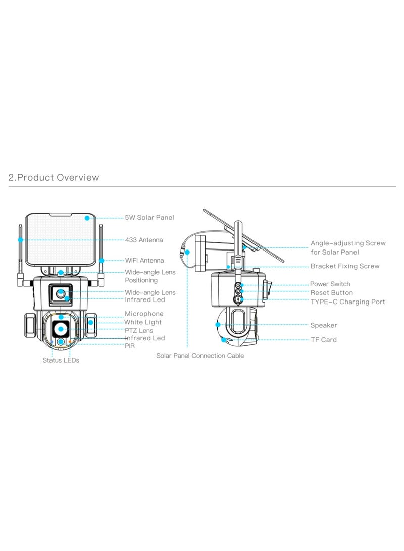 Ai DUAL WIFI/4G SOLAR CAMERA 4K-8MP