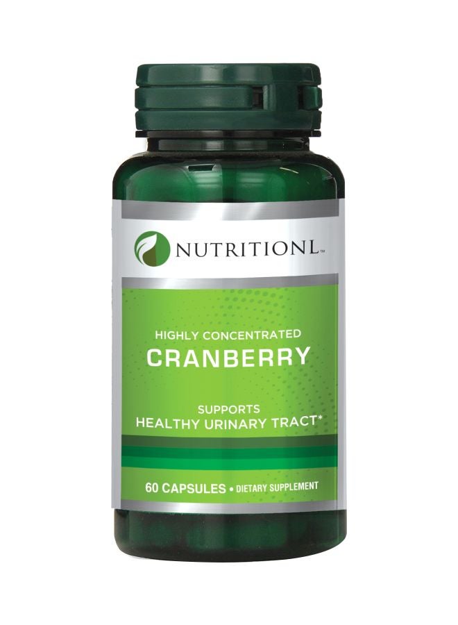 Highly Concentrated Cranberry Dietary Supplement - 60 Capsules