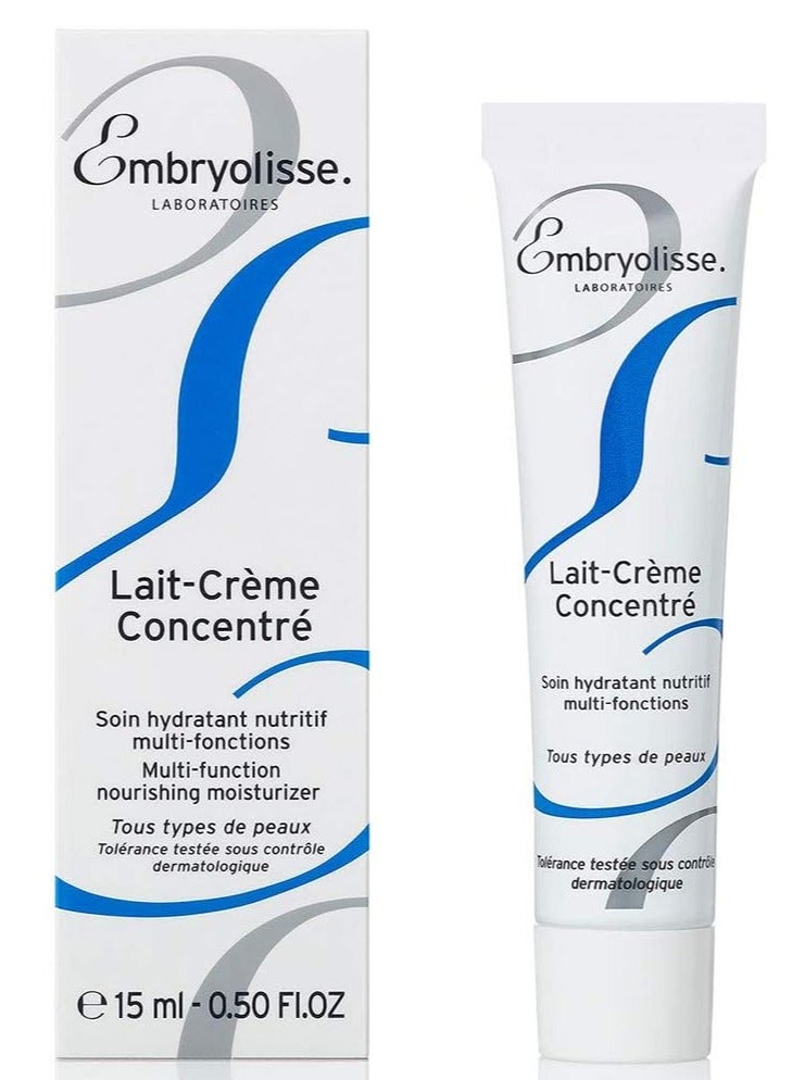 Embryolisse Lait -Creme Concentre | Versatile 6-in-1 Treatment Nourishing Moisturiser - Hydrates, Protects, and & Enhances Skin | Perfect Make-up Base | 15ml Size (Packaging May Vary)