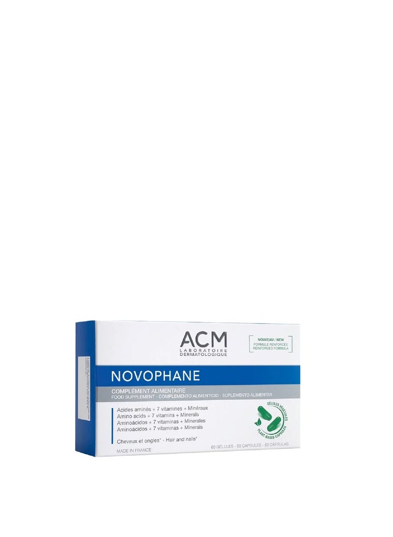 ACM LABORATOIRE DERMATOLOGIQUE NOVOPHANE FOOD SUPPLEMENT HAIR AND NAILS 60caps