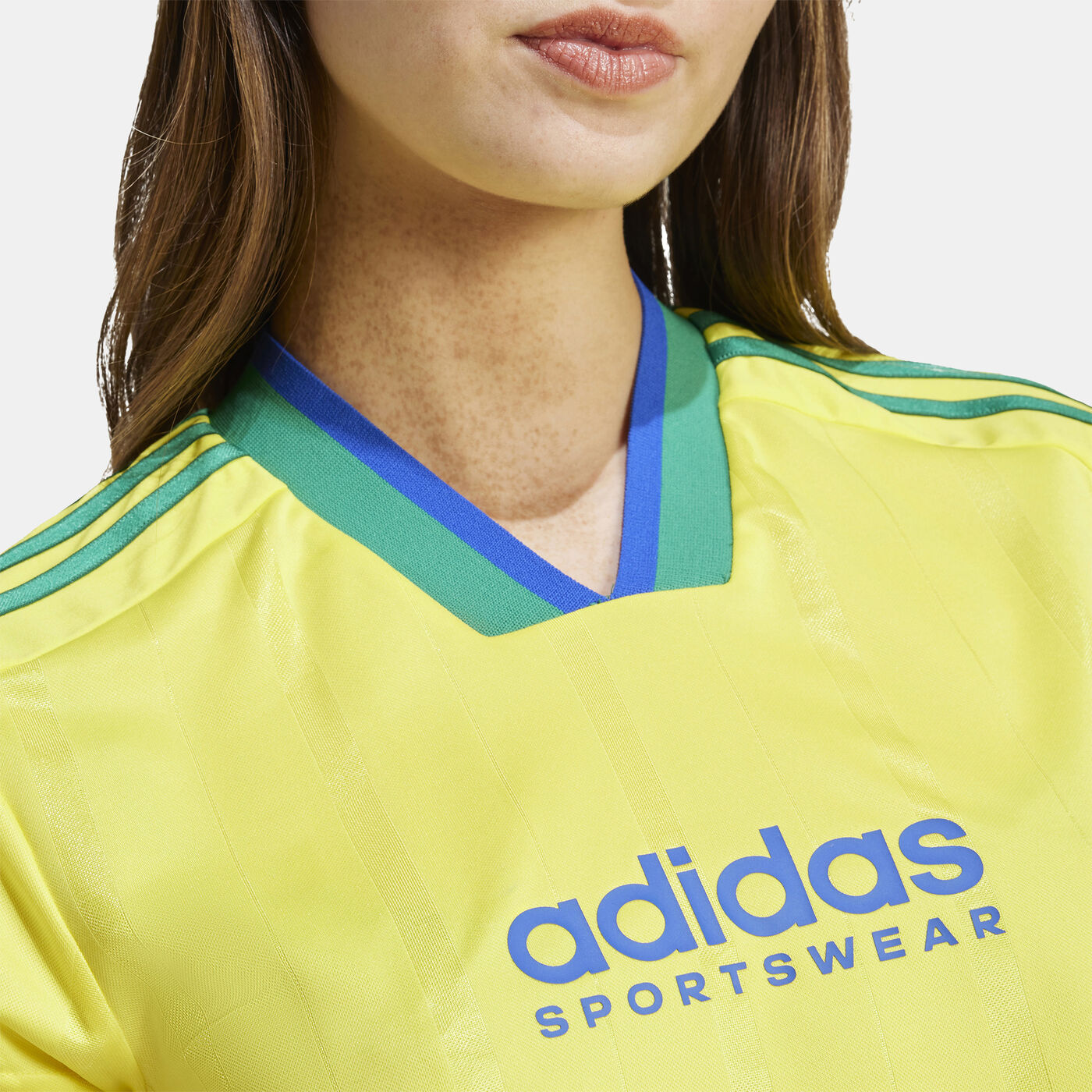 Women's Tiro Cut 3-Stripes Cropped Jersey