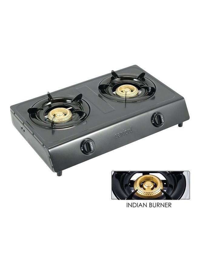 Stainless Steel Gas Stove 2 Burner SF5222GC BLACK Black