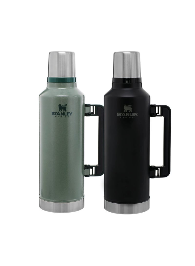 Stanley Classic Legendary Bottle 2.36L / 2.5QT H.Green â€“ BPA FREE Stainless Steel Thermos | Hot for 45 Hours | Leakproof Lid Doubles as Cup | Dishwasher Safe | Lifetime Warranty