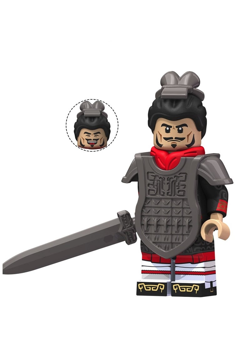 Puzzle Assembly Toys Qin Soldier Series Qin Wujiang Qin Shihuang Renzi KT1088 Assembly Blocks