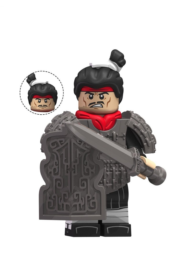 Puzzle Assembly Toys Qin Soldier Series Qin Wujiang Qin Shihuang Renzi KT1088 Assembly Blocks
