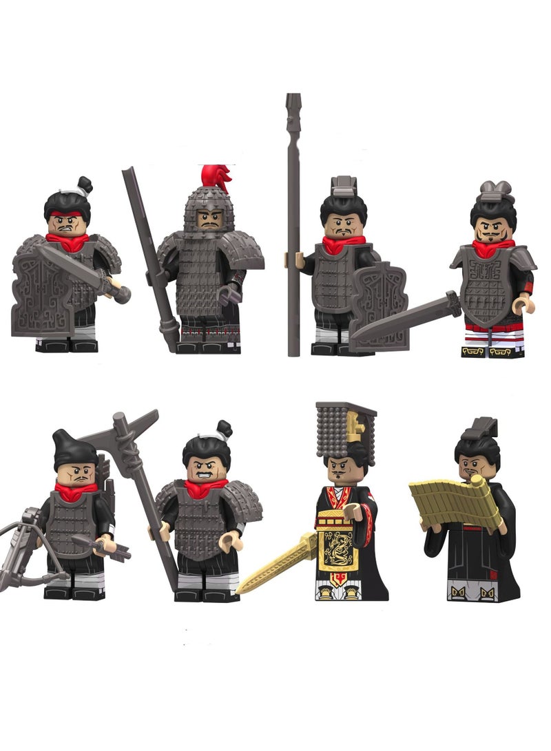 Puzzle Assembly Toys Qin Soldier Series Qin Wujiang Qin Shihuang Renzi KT1088 Assembly Blocks