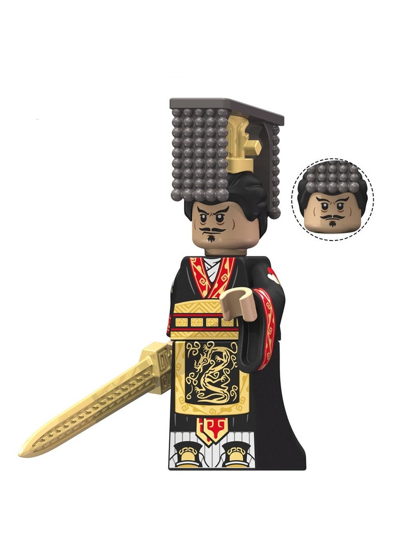 Puzzle Assembly Toys Qin Soldier Series Qin Wujiang Qin Shihuang Renzi KT1088 Assembly Blocks