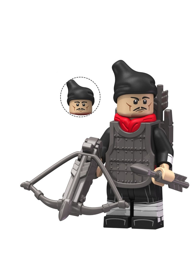 Puzzle Assembly Toys Qin Soldier Series Qin Wujiang Qin Shihuang Renzi KT1088 Assembly Blocks