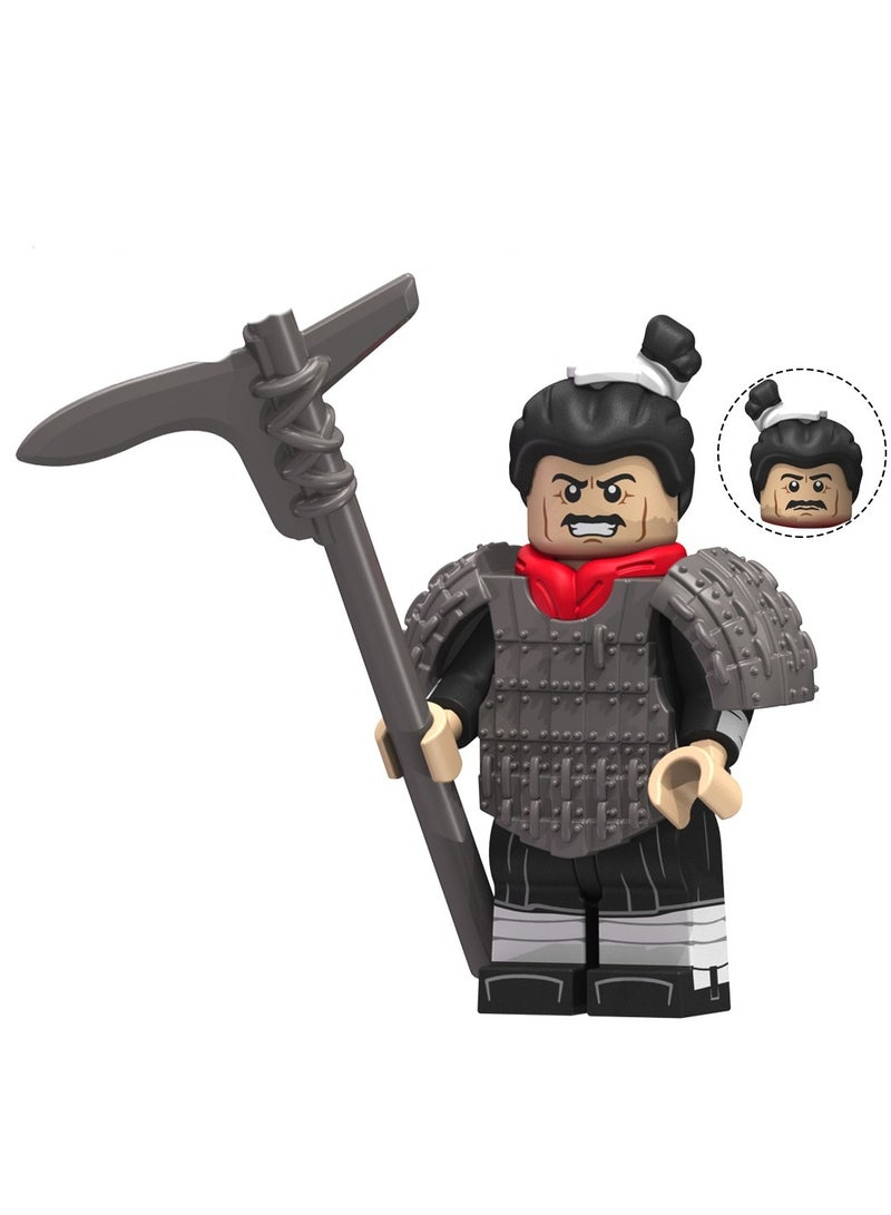 Puzzle Assembly Toys Qin Soldier Series Qin Wujiang Qin Shihuang Renzi KT1088 Assembly Blocks