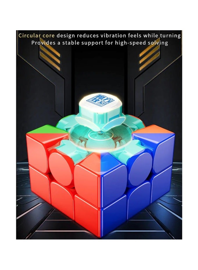 MoYu RS3M V5 3x3 Magnetic Cube Maglev with Robot Box Stickerless Latest 2023 Release