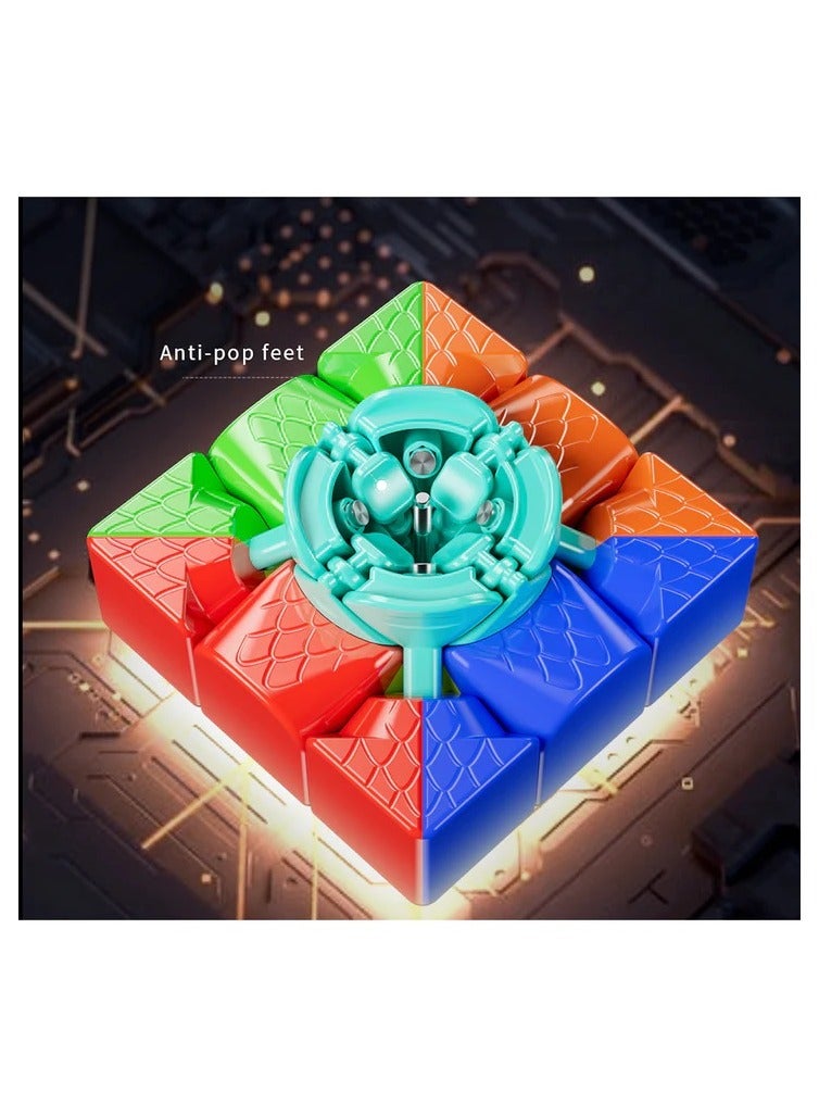 MoYu RS3M V5 3x3 Magnetic Cube Maglev with Robot Box Stickerless Latest 2023 Release