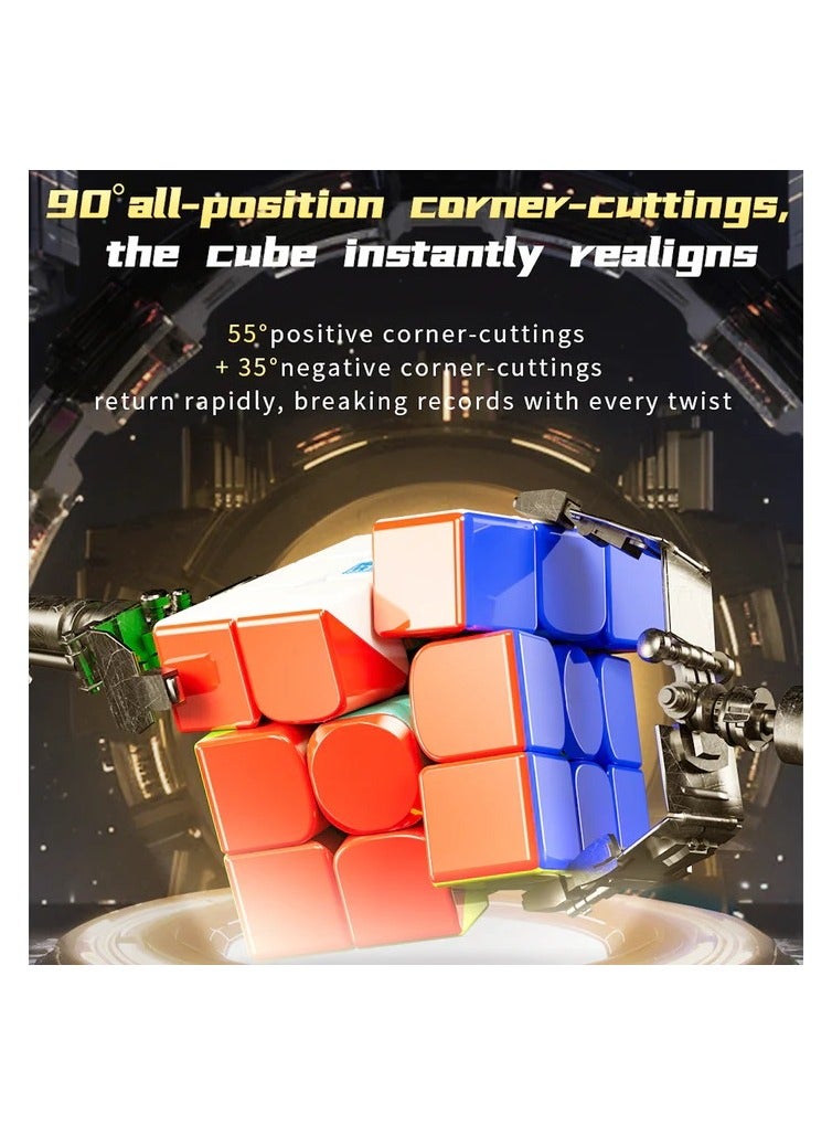 MoYu RS3M V5 3x3 Magnetic Cube Maglev with Robot Box Stickerless Latest 2023 Release