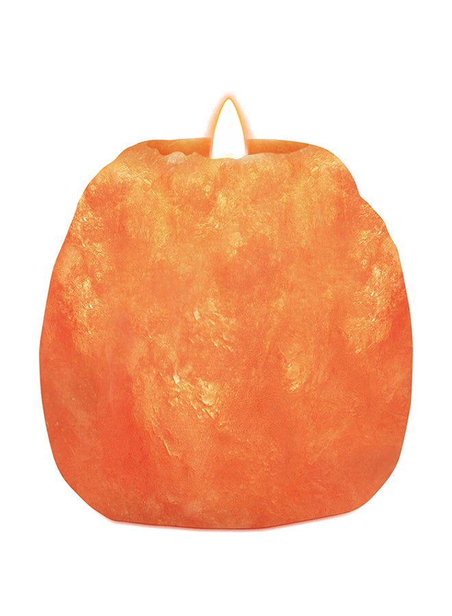 Himalayan Glow Salt Candle Holder Orange 3.2 x 3.8 x 2.8inch