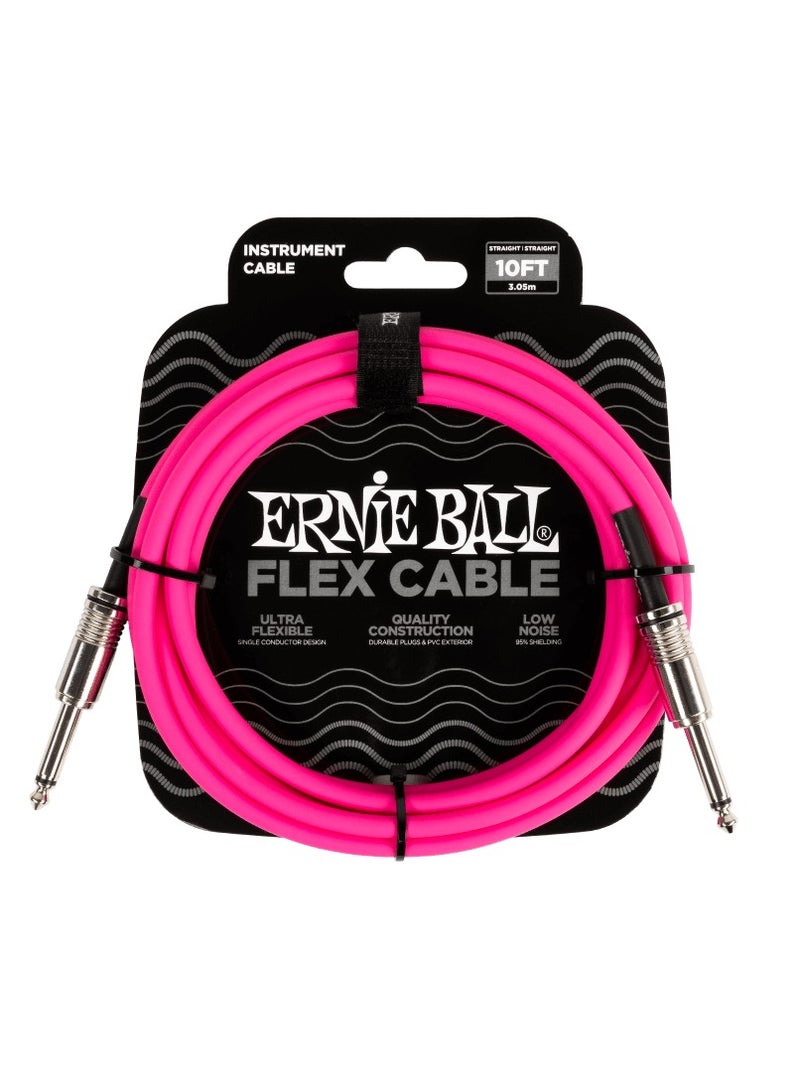Ernieball Instrument Cable 10Ft Pink P06413