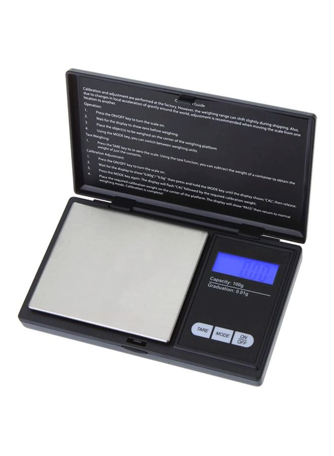 100g/0.01g LCD Digital Pocket Scale Jewelry Gold Gram Balance Weight Scale Black 191grams