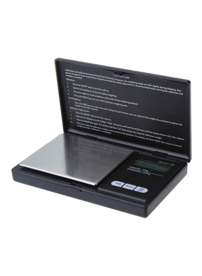 100g/0.01g LCD Digital Pocket Scale Jewelry Gold Gram Balance Weight Scale Black 191grams