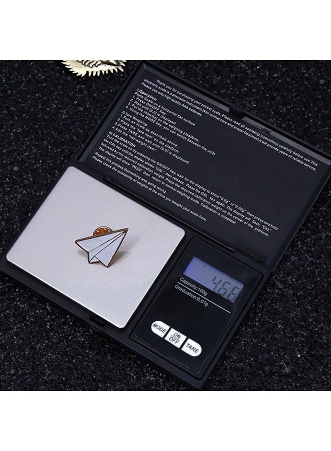 100g/0.01g LCD Digital Pocket Scale Jewelry Gold Gram Balance Weight Scale Black 191grams