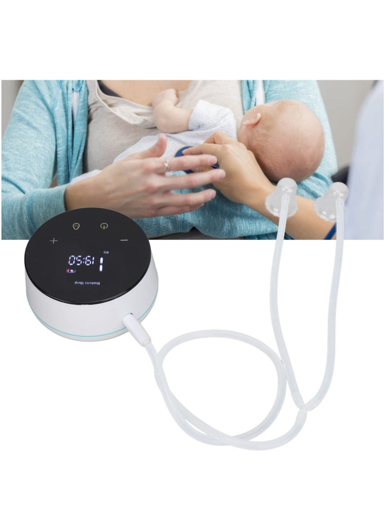 Electric Nipple Corrector for Flat or Inverted Nipples Rechargeable Flat Short Nipple Puller with LED Display and 6 Nipple Covers for Women, Help Breastfeeding