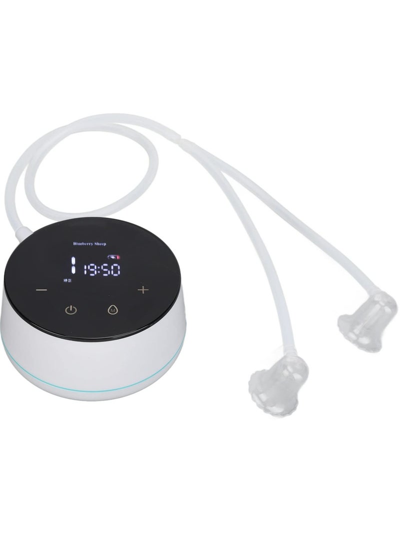Electric Nipple Corrector for Flat or Inverted Nipples Rechargeable Flat Short Nipple Puller with LED Display and 6 Nipple Covers for Women, Help Breastfeeding