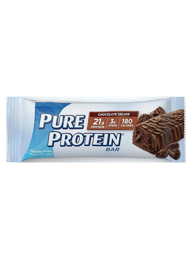 Bar Chocolate Deluxe 21G Protein 3G Sugar 180 Calories Gluten Free Pack Of 6 300G