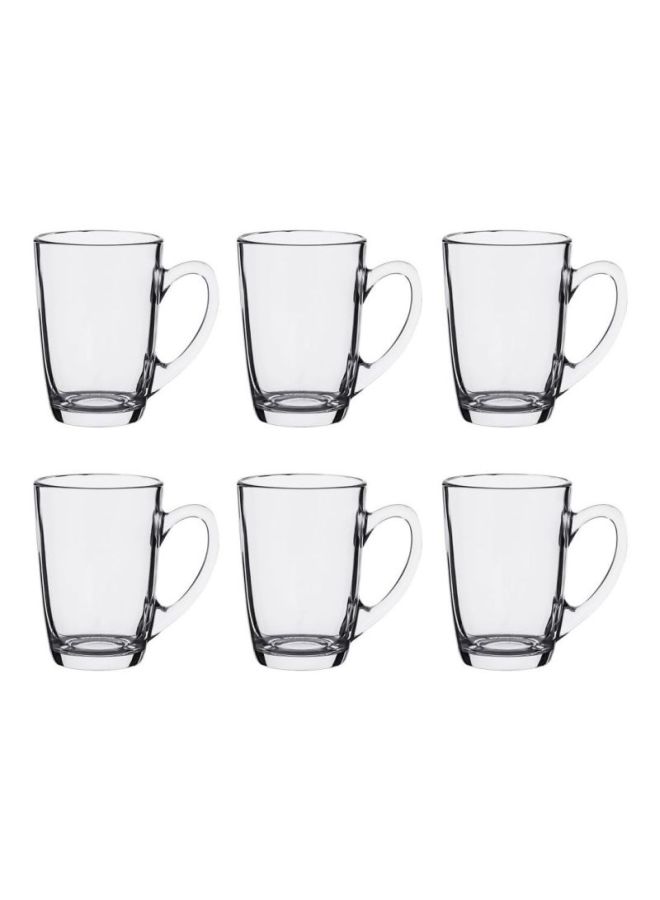 6-Piece New Morning Green Tea Mug Set Clear