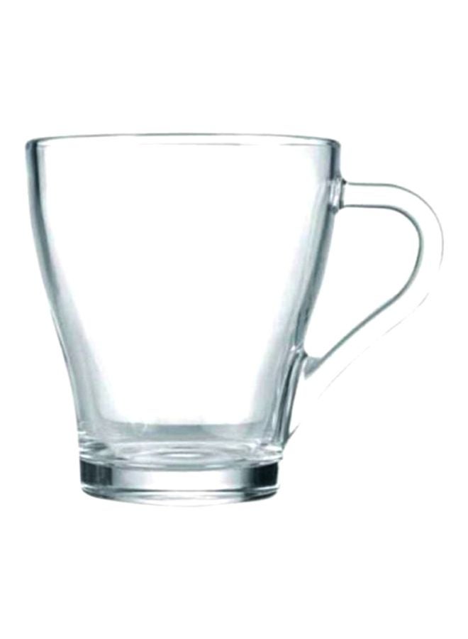 6-Piece Glass Mug Set Clear