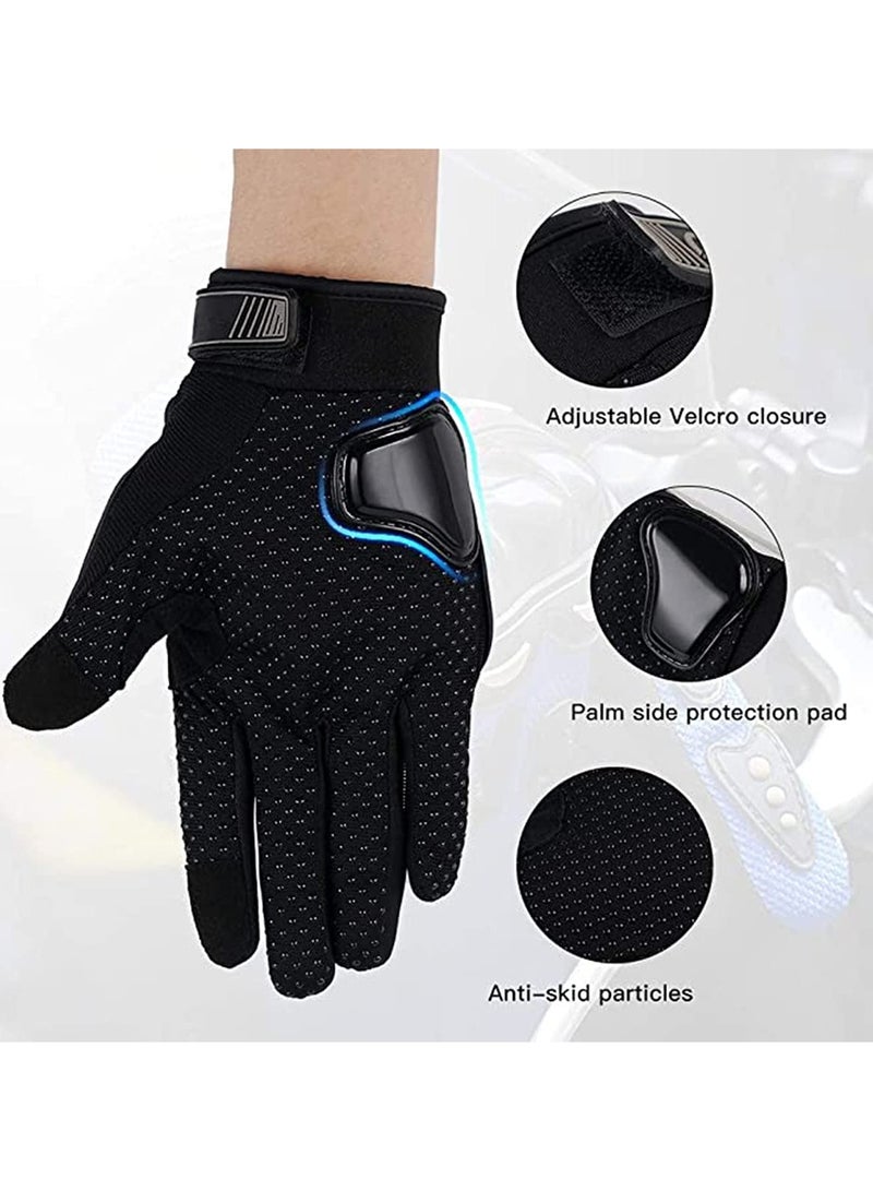 Motorbike Gloves Full Protection Perfect Grip and Contro Motorcycle Riding Gloves Hard Knuckle Motorbike Gloves for BMX ATV MTB Riding, Road Racing, Cycling, Bike, Climbing, Motocross