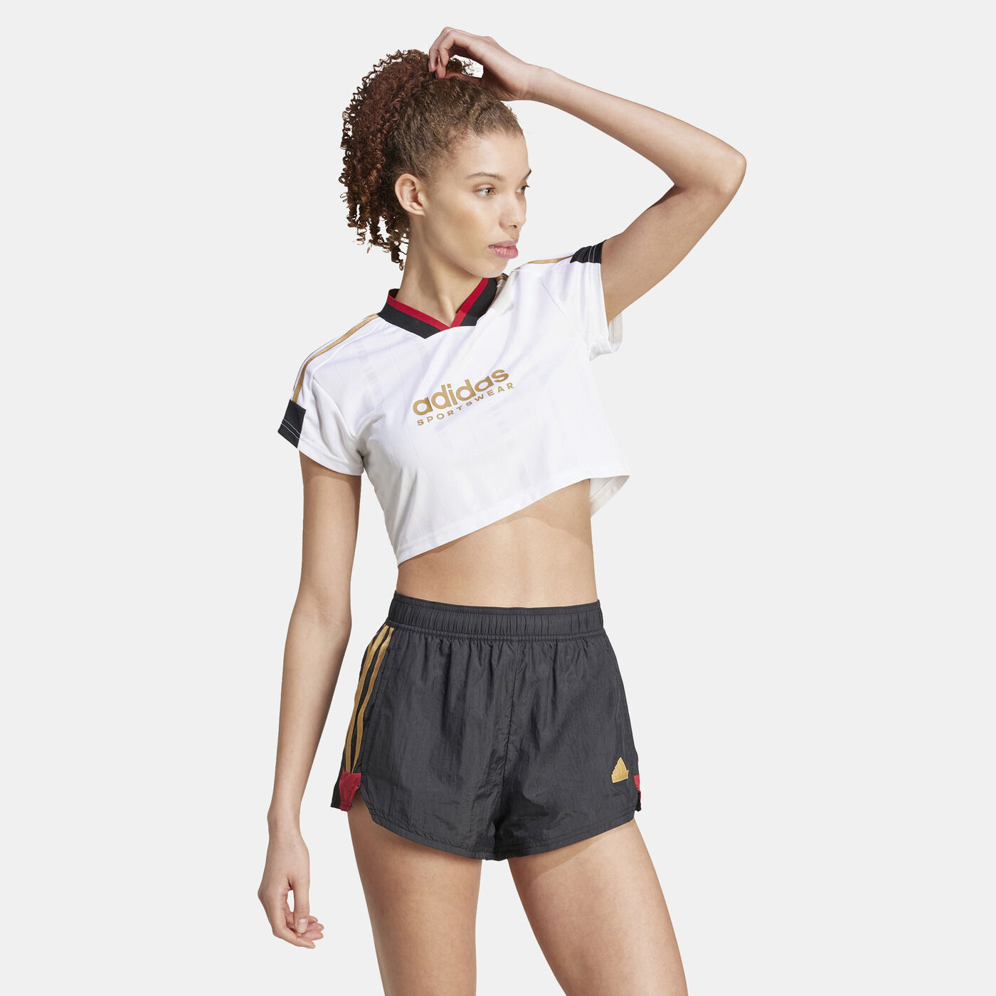 Women's Tiro Cut 3-Stripes Cropped Jersey