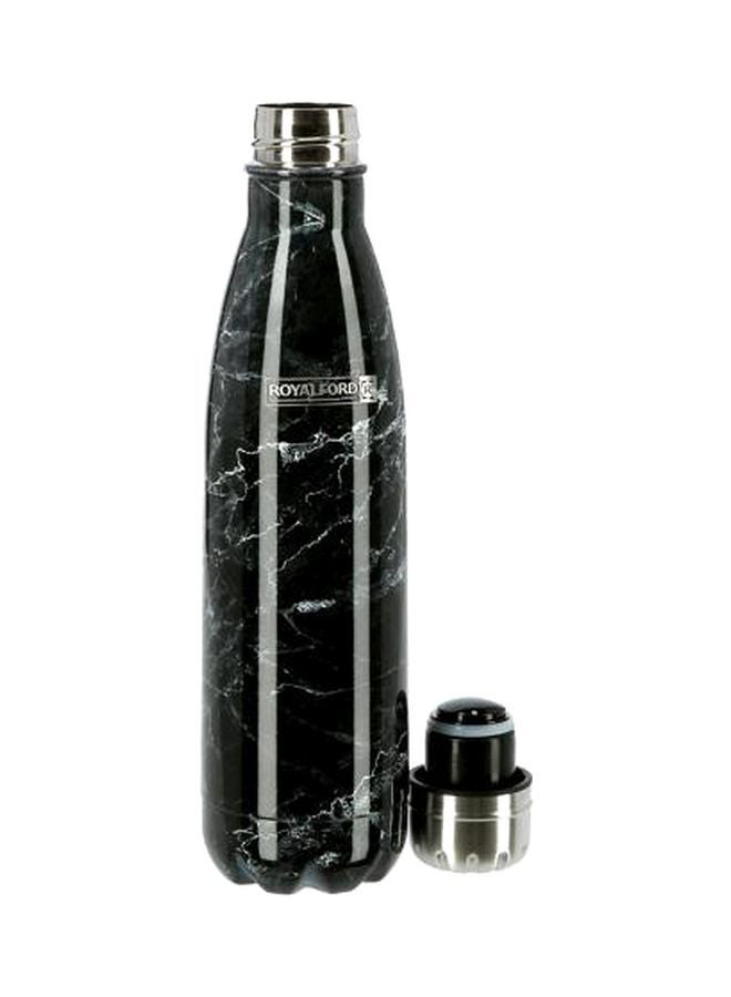 Double Wall Insulated Water Bottle Black/White