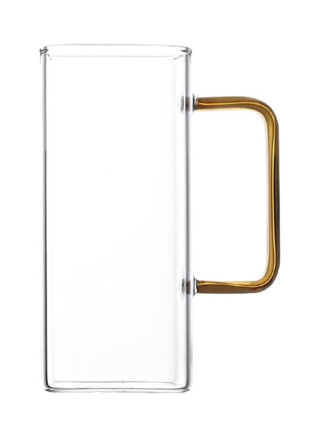 Square Shaped Glass with Handle Clear