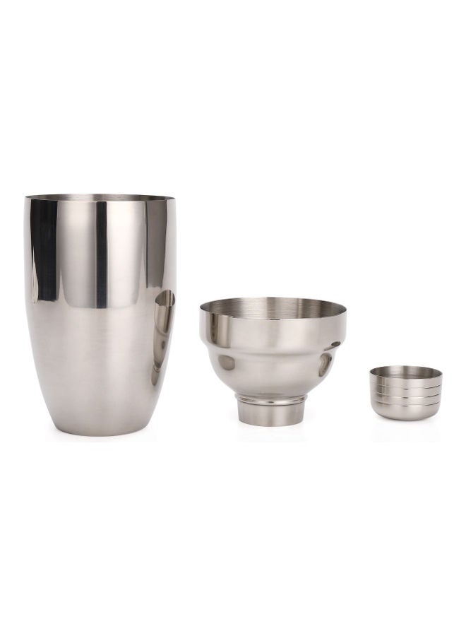 Stainless Steel Cocktail Shaker Silver