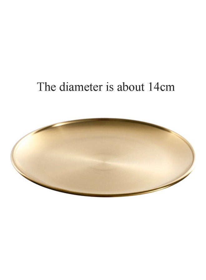 Round Sanding Tray Gold 14cm