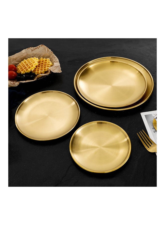 Round Sanding Tray Gold 14cm