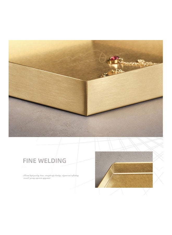 Square Tray Gold 20.2x20.2x1.5cm