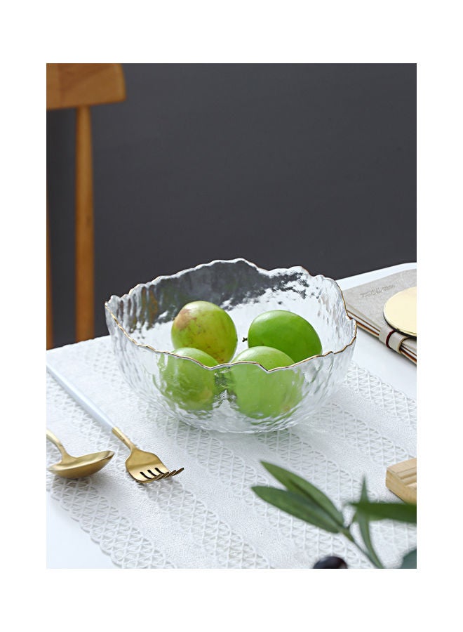 Fruit Salad Glass Bowl Clear 24x24x11cm