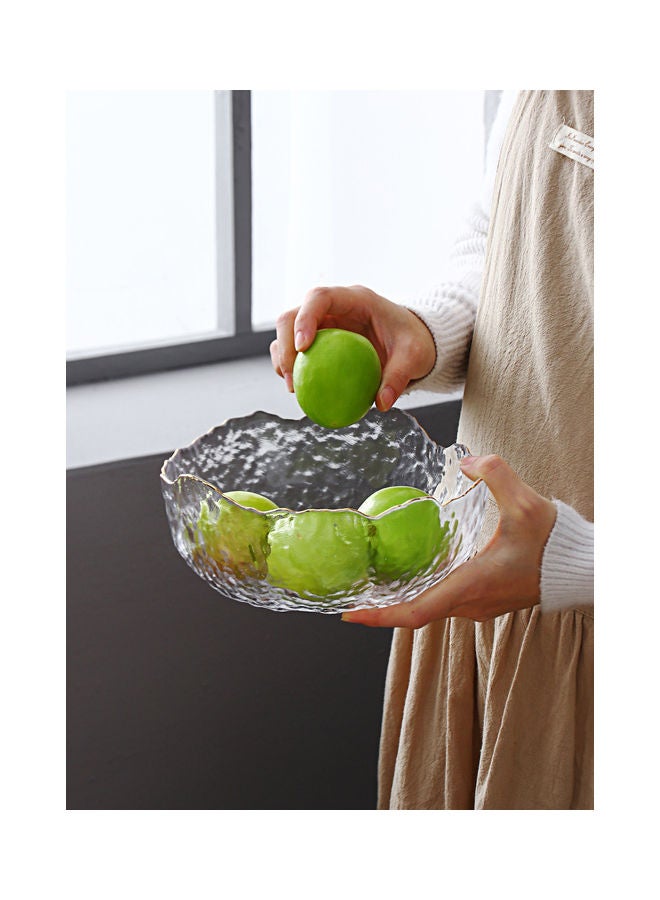 Fruit Salad Glass Bowl Clear 24x24x11cm