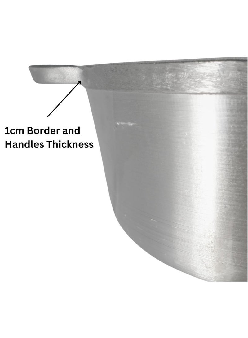 ARTC Premium Cast Iron Cookware And Die Cast Heavy Duty Cooking Pot Set Of 5 Pieces For Home-Use Hotels Kitchen Restaurant Outdoor And Camping