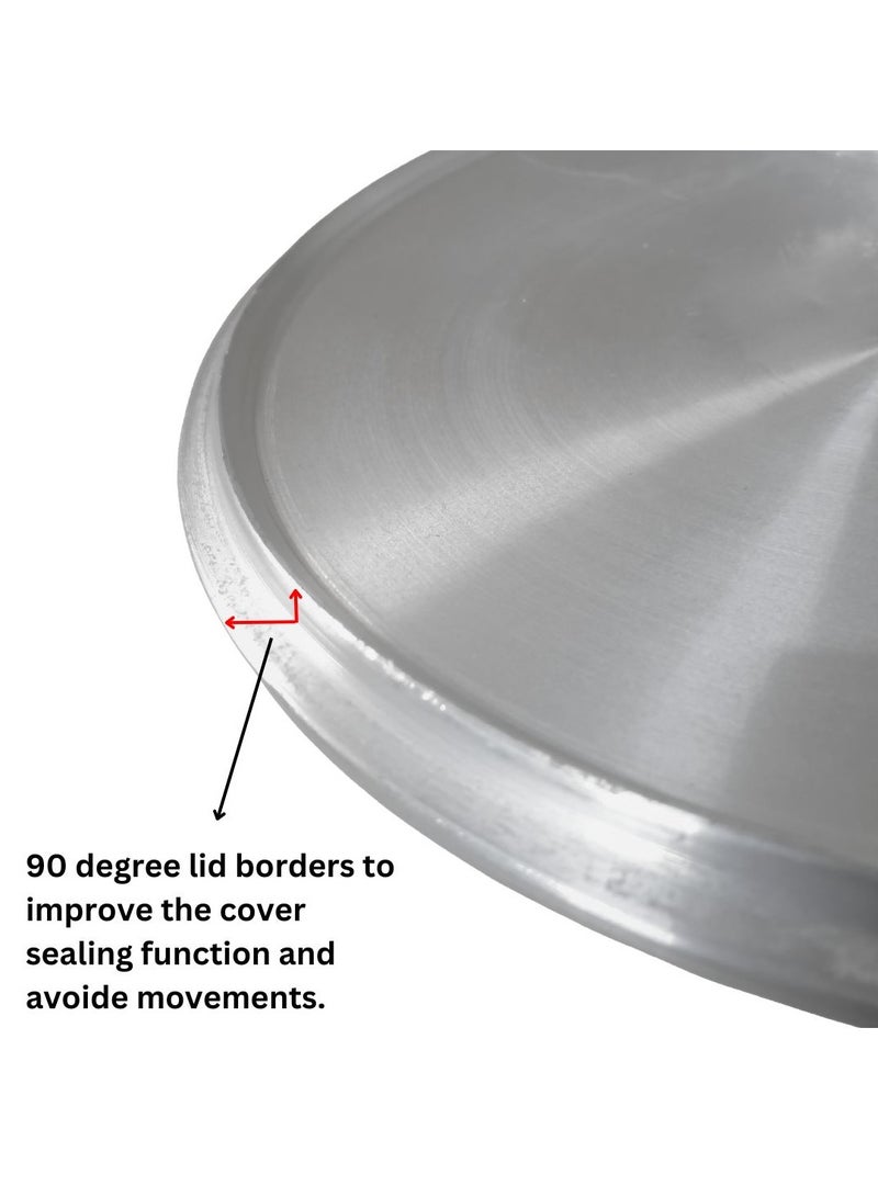 ARTC Premium Cast Iron Cookware And Die Cast Heavy Duty Cooking Pot Set Of 5 Pieces For Home-Use Hotels Kitchen Restaurant Outdoor And Camping